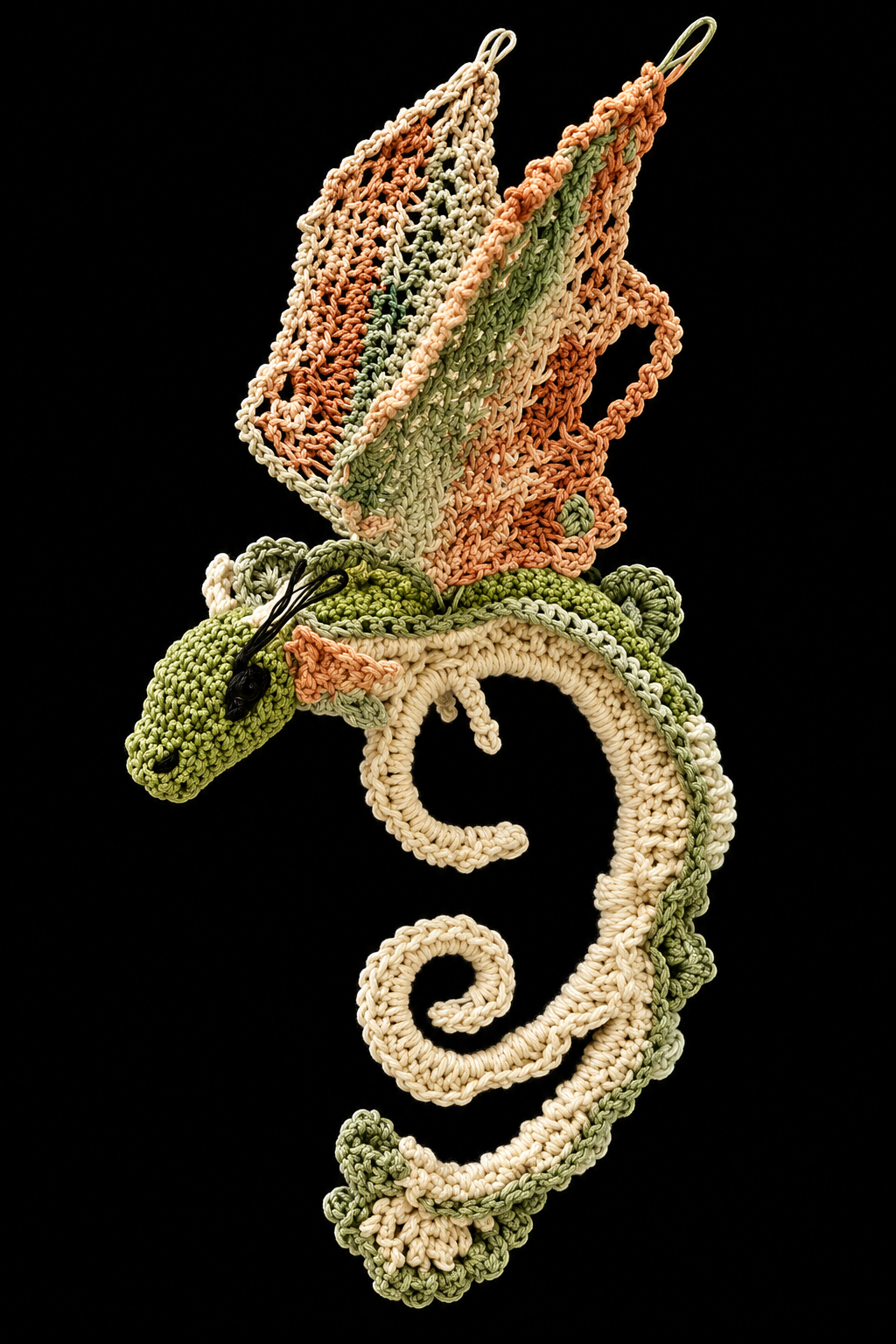 Dragon Ear Ornament — Crochet